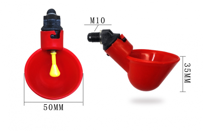 ابزار مزرعه حیوانات کاسه آب آشامیدنی مرغ اتوماتیک قفسه مرغ پرنده مرغ پلاستیکی Chicken Chick Fowl Nipple Drinker Drip 2