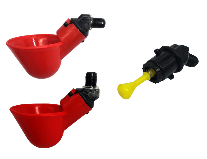 ابزار مزرعه حیوانات کاسه آب آشامیدنی مرغ اتوماتیک قفسه مرغ پرنده مرغ پلاستیکی Chicken Chick Fowl Nipple Drinker Drip 3