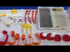 آبخوری نوک سینه دو بال دوقلو قفلی برای مرغ گوشتی جوجه خوری مرغ بلدرچین لایه پرنده